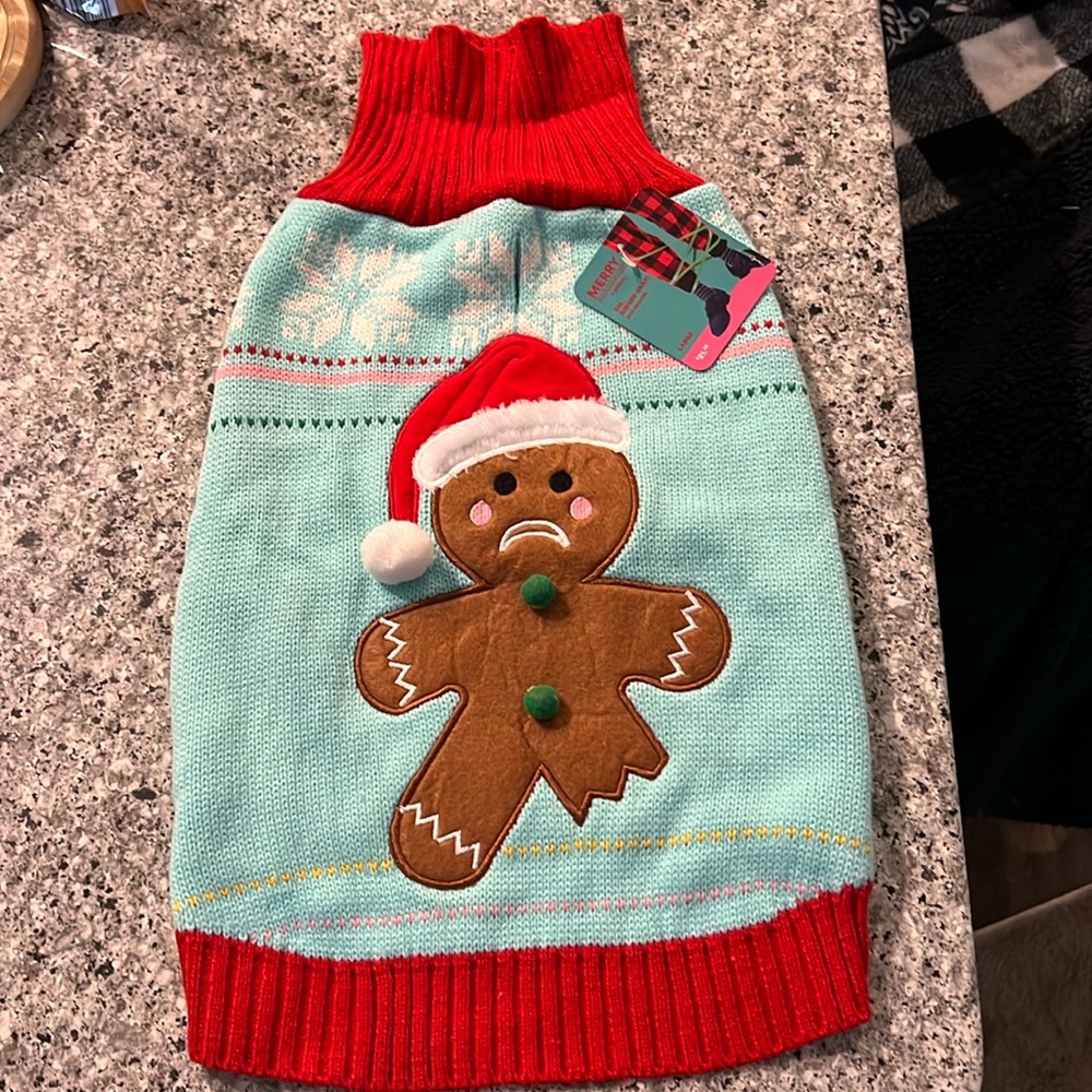 Oh Ginger Snap! Christmas Dog Sweater